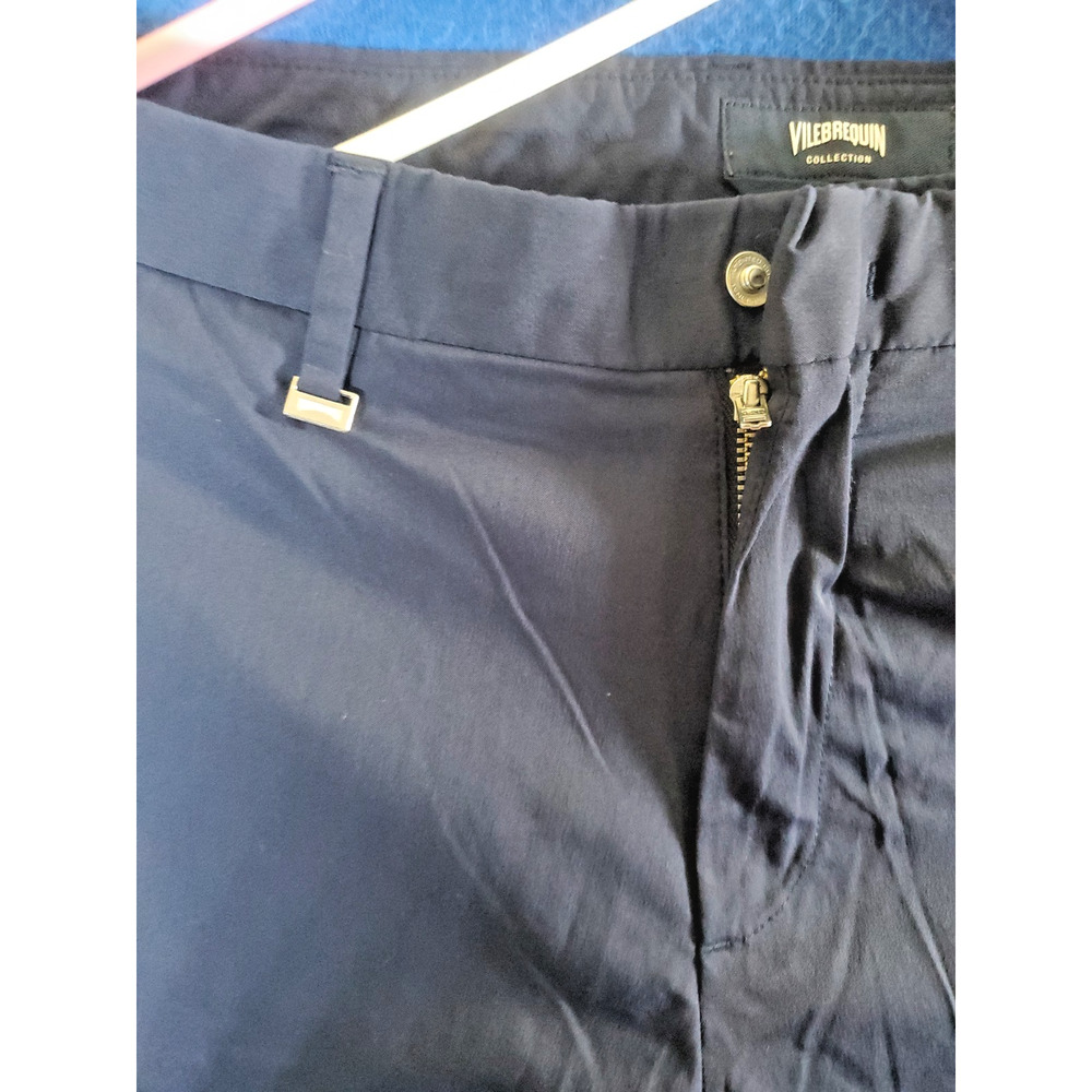 Vilebrequin Collection Mens Pants Size 52 IT US 36 Navy Blue Performance Stretch - Picture 11 of 13